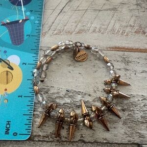 Alex and Ani Vintage Sixty-Six Wrap Bracelet | Spike Charm | Mixed Be